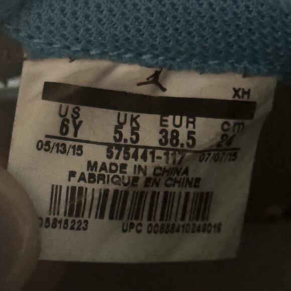 Nike Air Jordan 1 Retro High OG BG UNC Men's Shoes - Size 6 - Picture 7 of 8